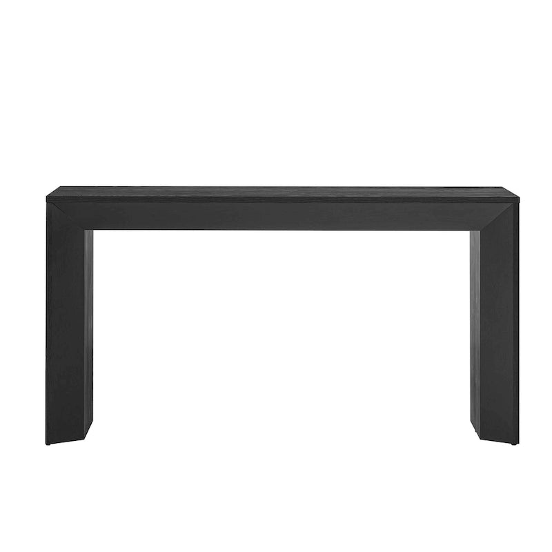 Consolle in stile camino con ripiano in impiallacciatura di legno, 59L x 15P x 32A