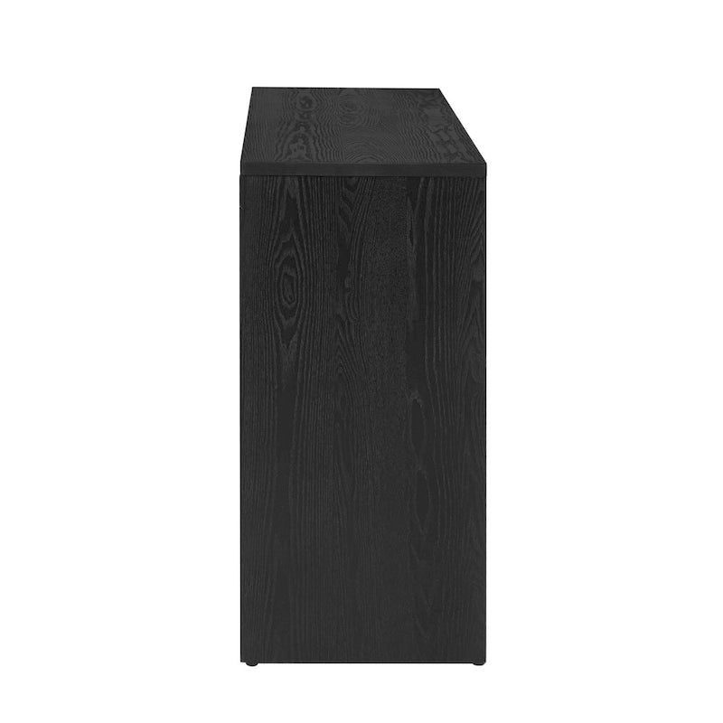 Consolle in stile camino con ripiano in impiallacciatura di legno, 59L x 15P x 32A