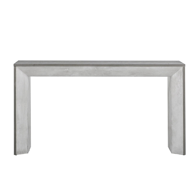 Consolle in stile camino con ripiano in impiallacciatura di legno, 59L x 15P x 32A