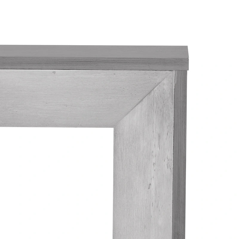 Consolle in stile camino con ripiano in impiallacciatura di legno, 59L x 15P x 32A
