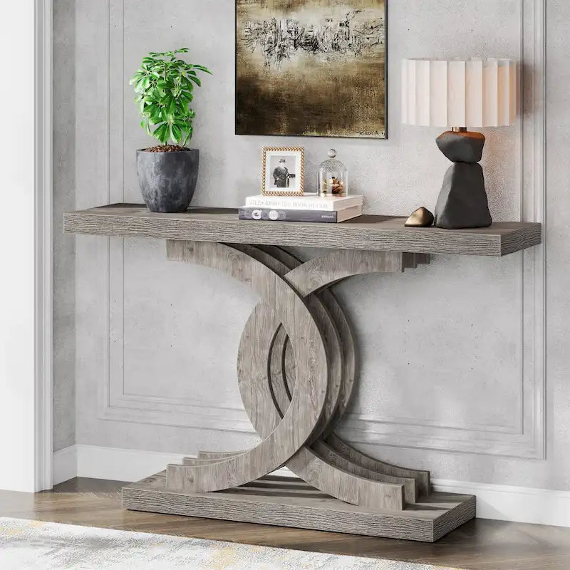 Console Tables for Entryway, Farmhouse 39 Wooden Sofa Table