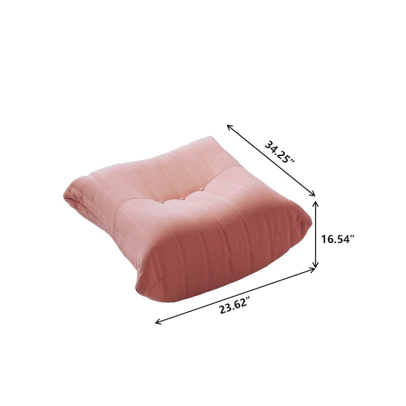 Poltrona a sacco divano da pavimento in velluto Teddy, 1-3 posti, portata 399 kg