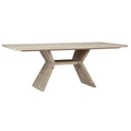 Hudson 79 Rectangular Reclaimed Pine Modern Honeycomb Pedestal Base Dining Table