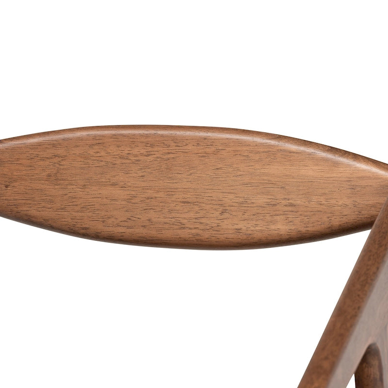 Sedie da pranzo moderne di metà secolo con seduta in similpelle e struttura in legno, set da 2