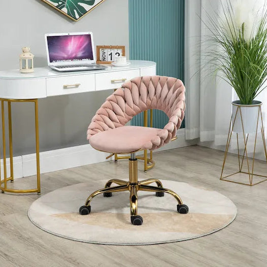 Computer Chair Office Chair Adjustable Swivel Chair Fabric Seat Home Study Chair