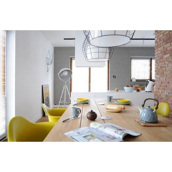 Sedie da pranzo con braccioli in conchiglia stampata Mid-Century Modern con gambe a torre Eiffel, set da 2