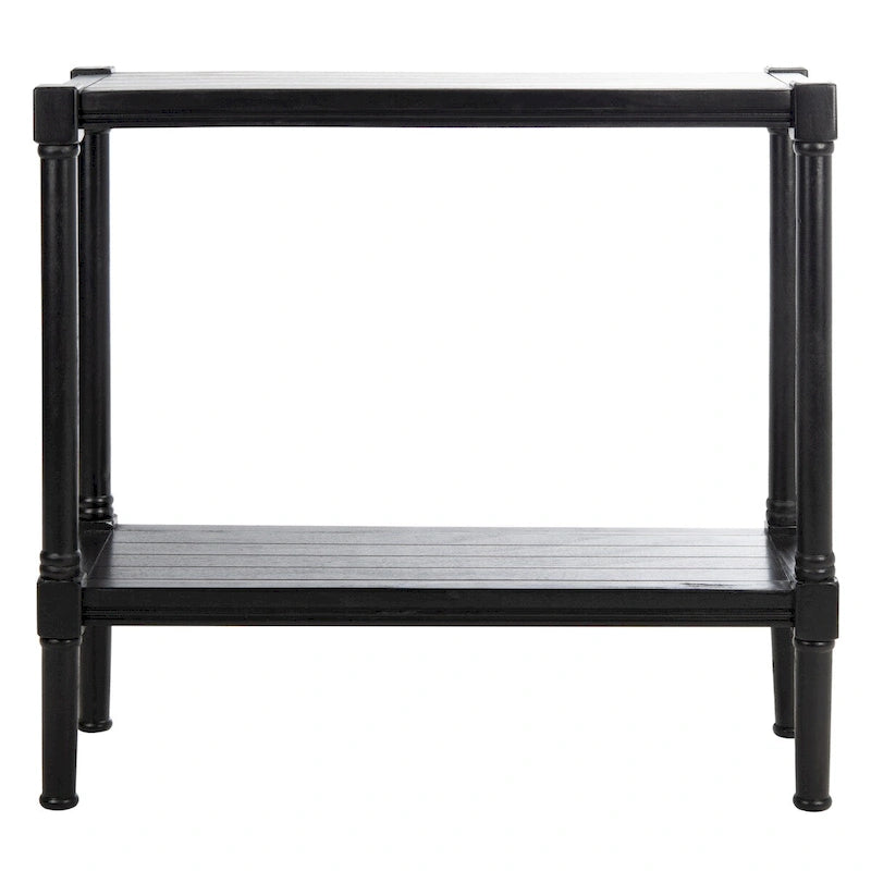 Tavolo Console Classico con Ripiano Inferiore e Struttura in Legno di Pino, 32L x 12P x 30A