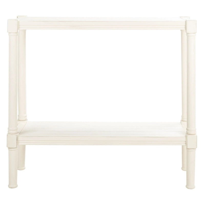 Tavolo Console Classico con Ripiano Inferiore e Struttura in Legno di Pino, 32L x 12P x 30A