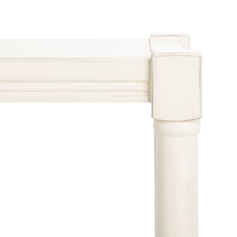 Tavolo Console Classico con Ripiano Inferiore e Struttura in Legno di Pino, 32L x 12P x 30A