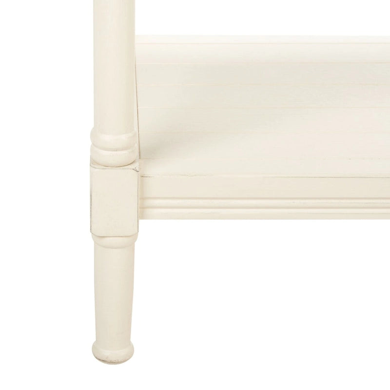 Tavolo Console Classico con Ripiano Inferiore e Struttura in Legno di Pino, 32L x 12P x 30A