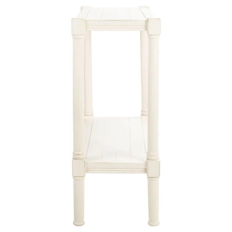 Tavolo Console Classico con Ripiano Inferiore e Struttura in Legno di Pino, 32L x 12P x 30A
