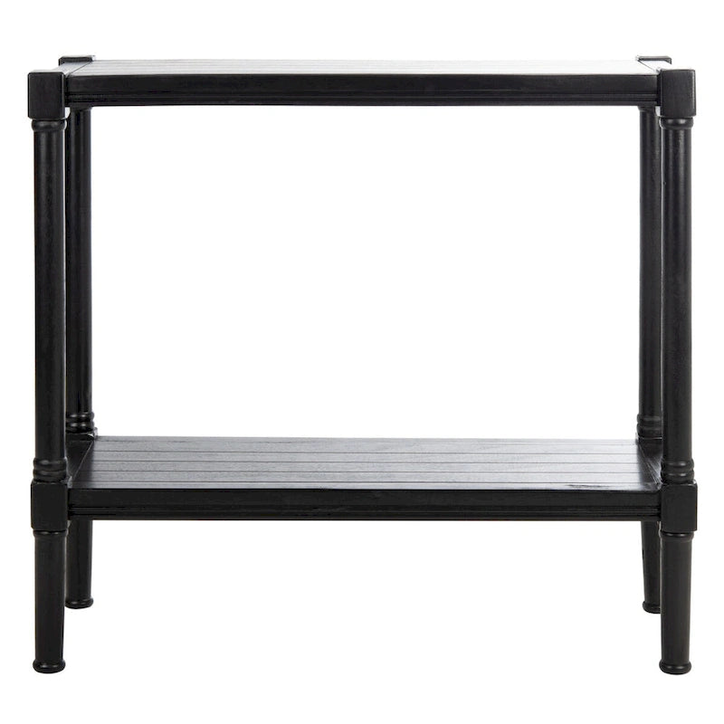 Tavolo Console Classico con Ripiano Inferiore e Struttura in Legno di Pino, 32L x 12P x 30A