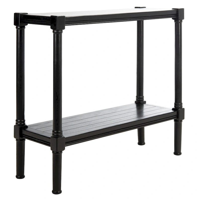 Tavolo Console Classico con Ripiano Inferiore e Struttura in Legno di Pino, 32L x 12P x 30A