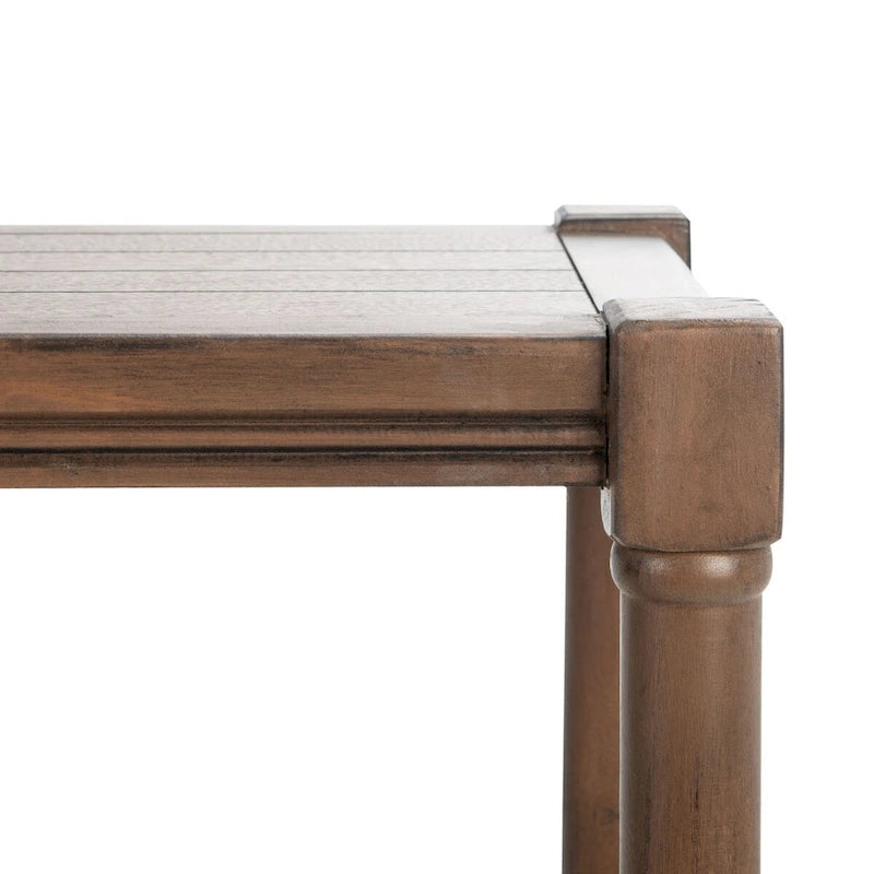 Tavolo Console Classico con Ripiano Inferiore e Struttura in Legno di Pino, 32L x 12P x 30A