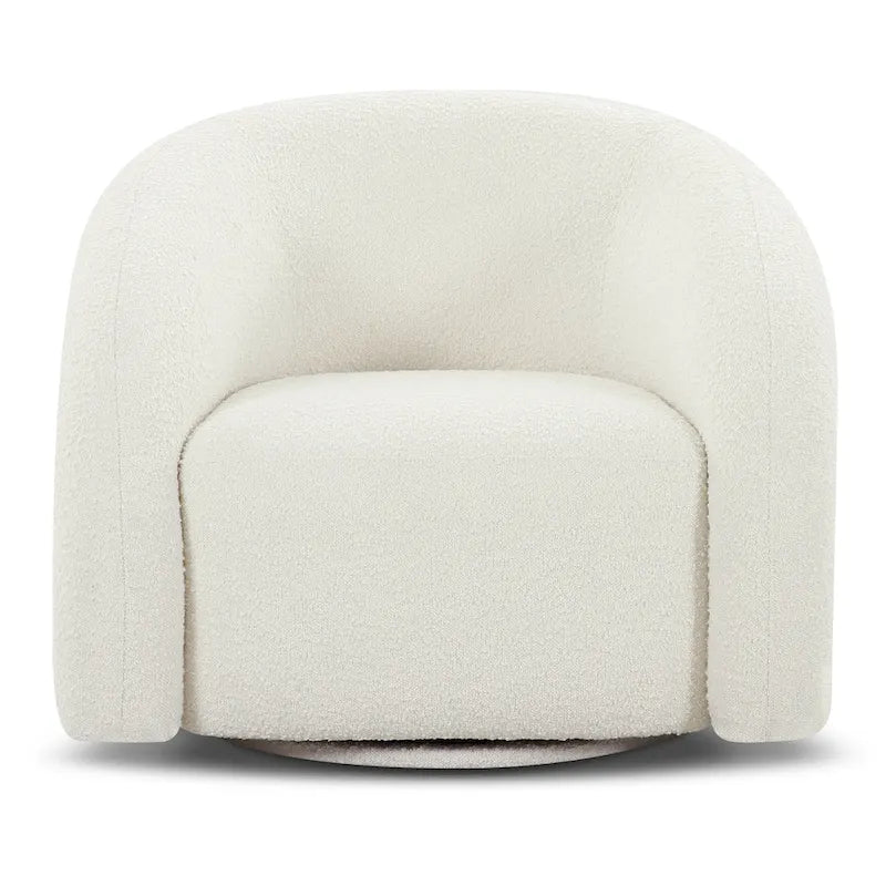Poltrona girevole imbottita a canali, completamente assemblata, 33L x 31P x 29,5A