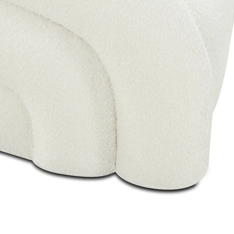 Poltrona girevole imbottita a canali, completamente assemblata, 33L x 31P x 29,5A