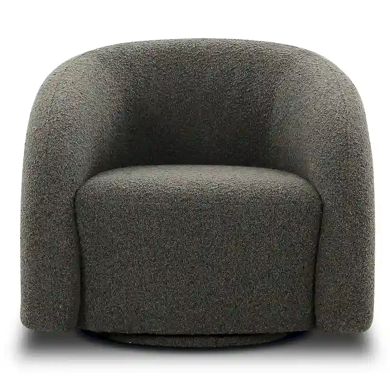 Poltrona girevole imbottita a canali, completamente assemblata, 33L x 31P x 29,5A